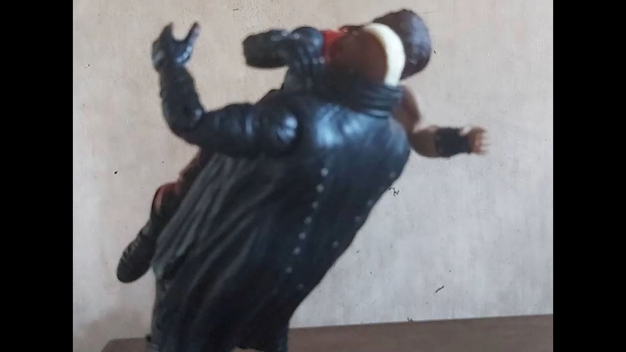 WWE Moves Flying Clothesline to Chokeslam - Kane on Viscera Mattel Action Figure Stop Motion
