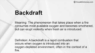 Backdraft Meaning