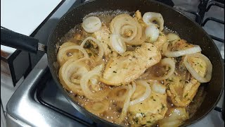 how to make chicken onions delicious