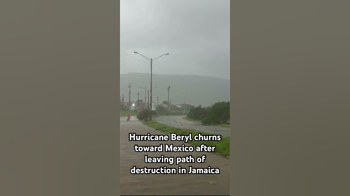 Hurricane Beryl churns toward Mexico after leaving path of destruction in Jamaica. #beryl