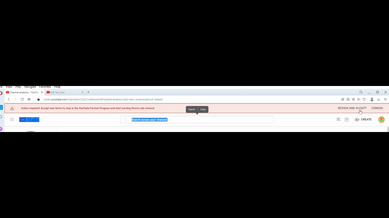 Accept New Term to Stay in the YOUTUBE Partner Program 2023 Shorts ads ...