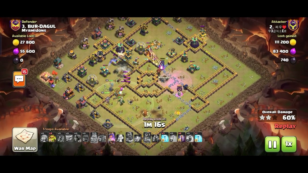 TH 14 YETI + SUPER ARCHERS + SNEAKY GOBLINS + BAT SPELLS ATTACK