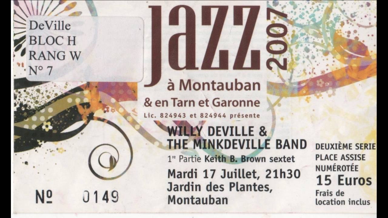 Willy DeVille & The Mink DeVille Band ( Live ) July 17 , 2007 Montauban France - YouTube