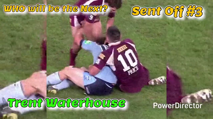 Every Sent Off's | State Of Origin Highlights