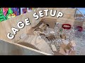 set up ginger's new cage with me | hamster cage tour