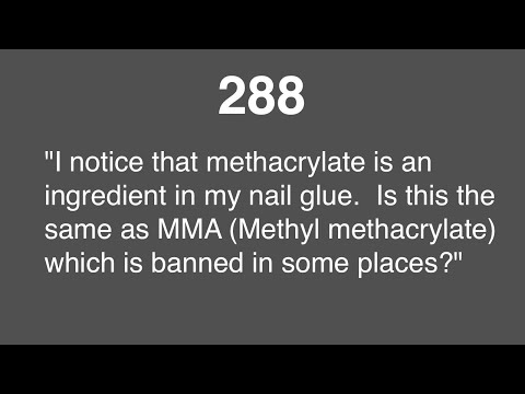 Vídeo: O metacrilato de metila é ilegal?