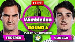 FEDERER vs SONEGO | Wimbledon 2021 | LIVE GTL Tennis Watchalong