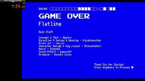 Needy Streamer Overload Flatline speedrun (1:24.48)