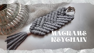 Pastime Creation how to make macrame keychain/ diy/ easy tutorial?