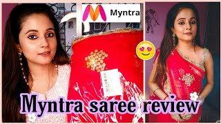 Myntra sequin saree review | tikhi imli saree honest review | watch this before buying