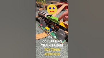 BRIO World Collapsing Toy Train Bridge | Watch the Drama Unfold! 🚂💥 #toytrain #trainvideos #brio