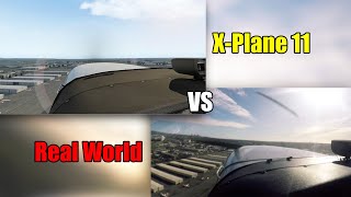 X-Plane 11 vs. Real Life: Split Screen Comparison!