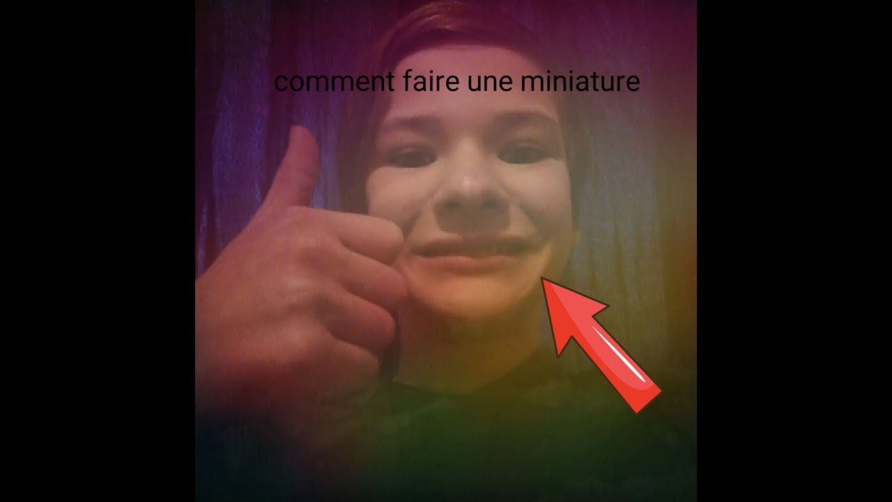 Comment faire une miniature sur youtube - YouTube