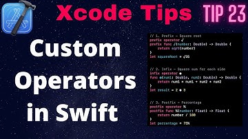 How to create custom operators in swift