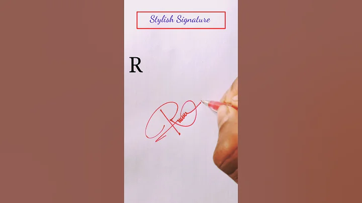 Professional signature making of R letter #signaturestyle #howtosign #designart