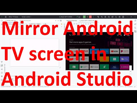 How to mirror your Android TV screen in Android Studio?