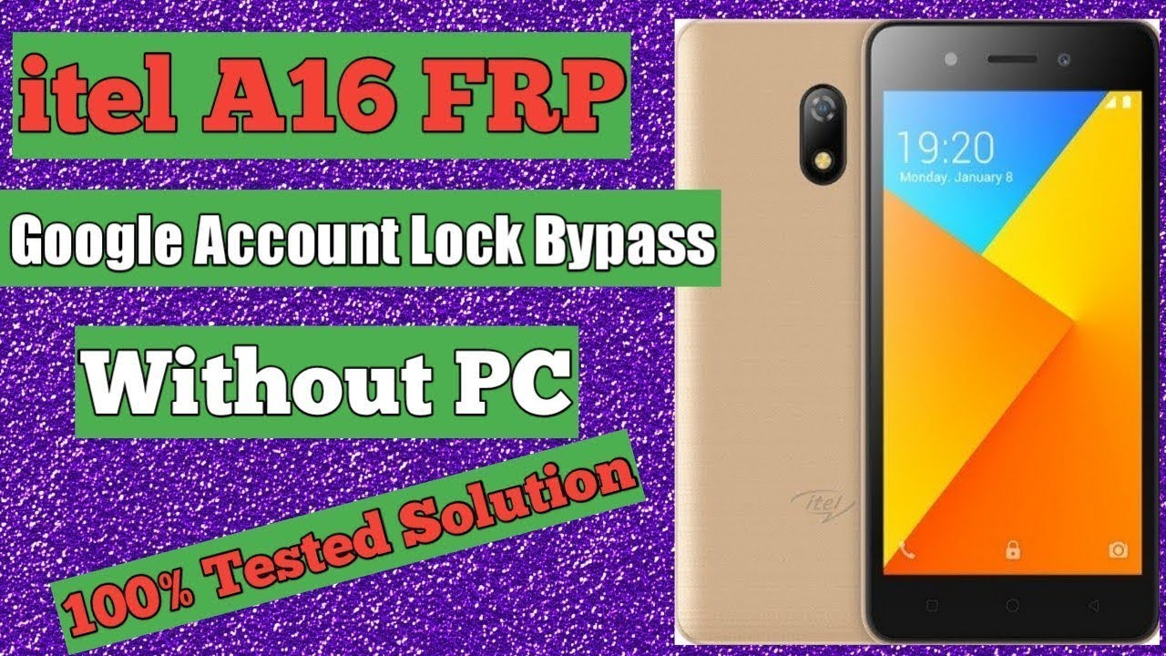 frp bypass itel A16 Google account 