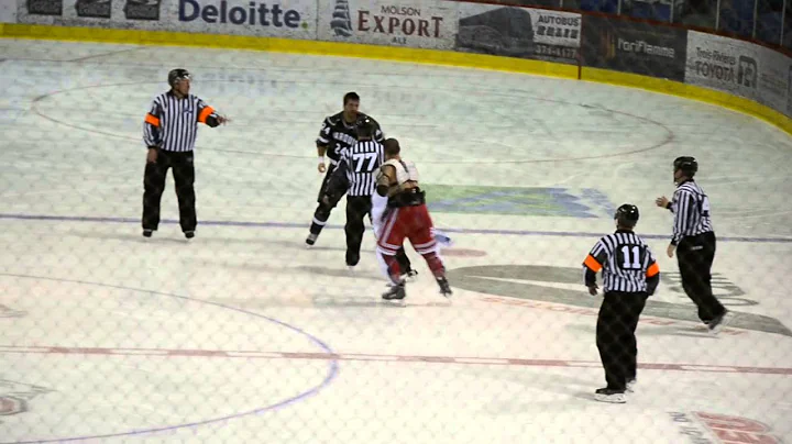 Combat / Fight Gaby Roch vs Hubert Poulin, LNAH, 24-10-14