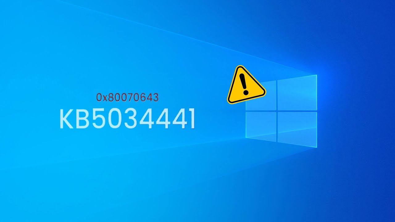 FIX IT...Windows 10 KB5034441 Security Update Fails With 0x80070643 Errors