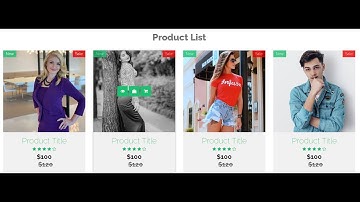 How to make responsive ecommerce website product section using html ,css and bootstrap html tutorial