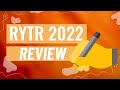 RYTR.ME  REVIEW AND TUTORIAL 2022