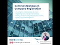 How to Register a Company Without Mistakes in Canada