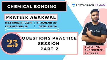 Questions Practice Session (Part-2) | Chemistry IIT for JAM 2021 | Prateek Agarwal