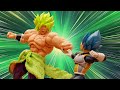 Dragon ball stop motion action  broly vs vegeta trunks and goku full