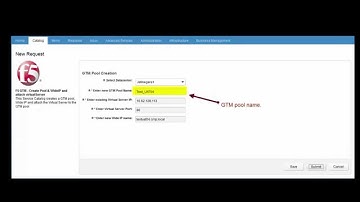 vRA - F5 GTM - Create Pool, WideIP & Attach Virtual Server
