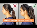 How to Tie a Perfect PONYTAIL | Malayalam | Keerthi's Katalog