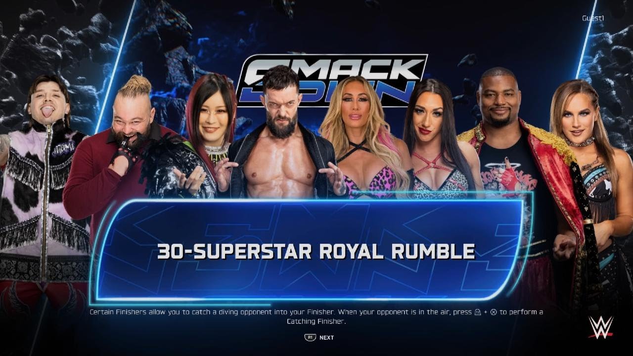 Playing WWE 2K25 - 30 Superstar Royal Rumble ft. Dirty Dom, Sol Ruca ...