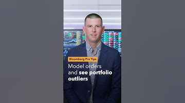 Bloomberg Pro Tips: Model orders and see portfolio outliers on the Terminal
