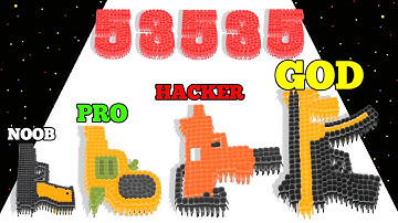 Crowd Number Run 3D - NOOB vs PRO vs HACKER vs GOD Gameplay ( Number Master Run )