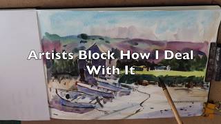 Artists Block How To Survive Mullion Cove Cornwall Sketch Book Demo