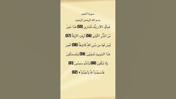 سورة النجم من الآية 55 الي الاية 62 #سورة_النجم #ماهرالمعيقلي #القرآن_الكريم #quran #لبنان #قرآن