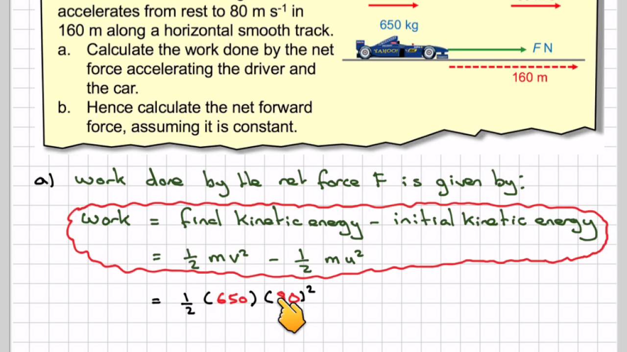 The Work Done And Force Exerted By A Formula 1 Car Youtube