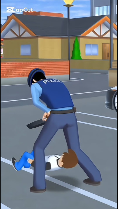 Police Man Hit The Tarpine Youta had Youta is crying😭☺️#shorts #sakuraschoolsimulator #shortsvideo#