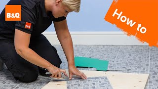 How to lay vinyl tiles & carpet tiles part 3: tiling around obstacles