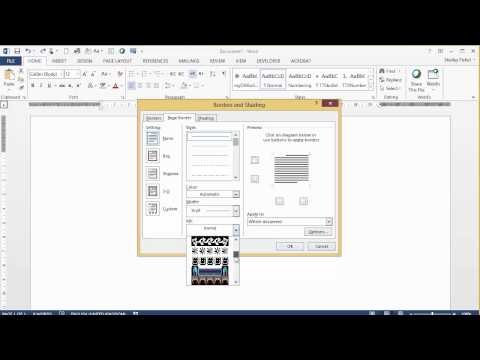 cara membuat border halaman di microsoft word : page-borders-in-word-2013