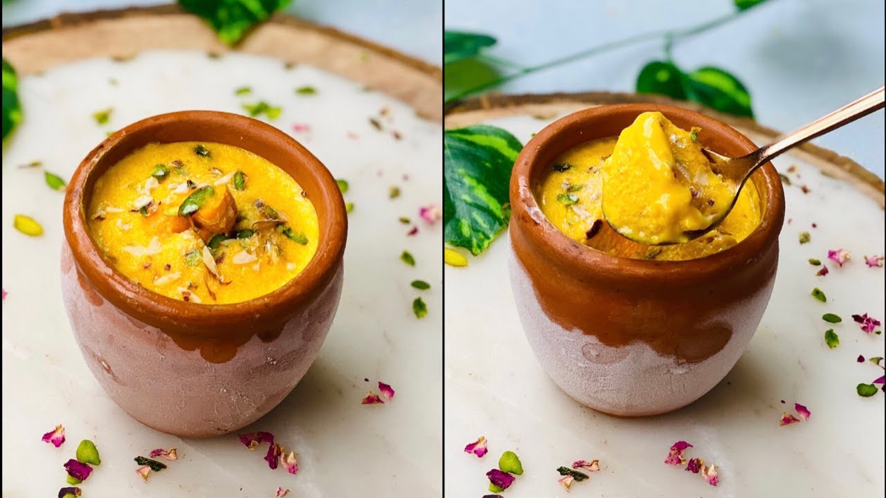 Mango Malai Matka Kulfi | Matka Kulfi Recipe | Mango Kulfi Recipe | Flavourful Food