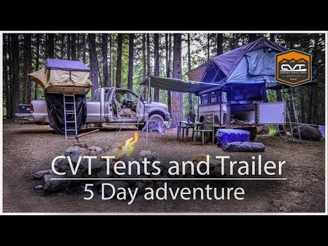 CVT Cascadia Vehicle Roof Top Tents and Trailer 5 Day adventure