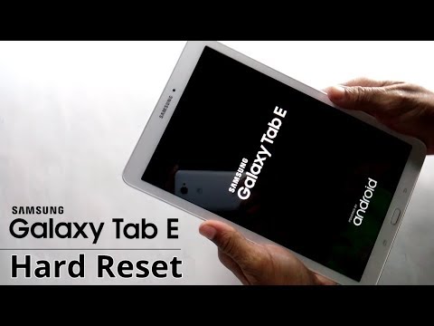 Samsung Galaxy Tab E Hard Reset