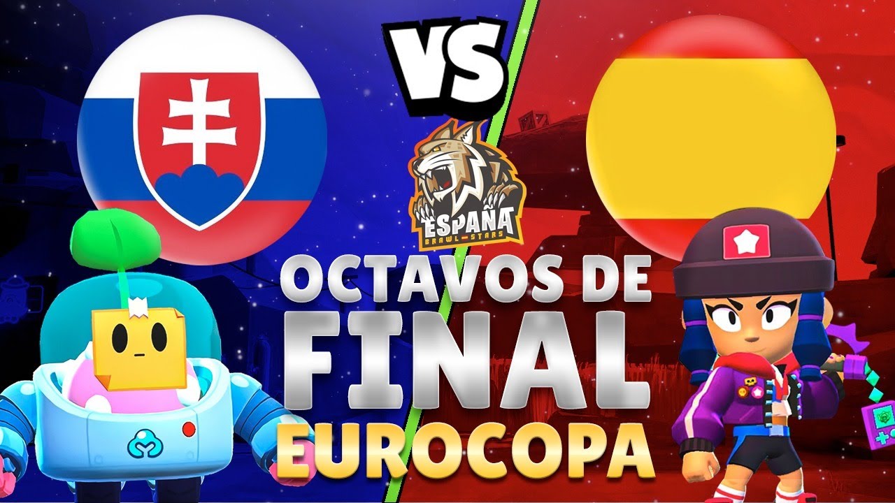 Espana Vs Eslovaquia Octavos De Final De La Eurocopa De Brawl Stars Marceu Youtube - historico completo do brawl stars