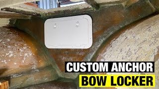 Fibreglassing In CUSTOM ANCHOR BOW LOCKER | Pacemaker 20ft | Full BOAT RESTORATION V2  Part 18