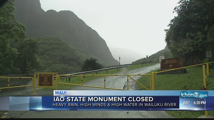 Iao State Monument Closed