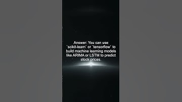 How can I predict stock prices using machine learning in Python?