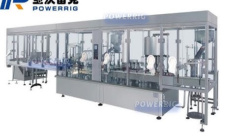 High speed vial filling machine: How Machine Fill liquid Into the Bottle And Cap It Automatically.