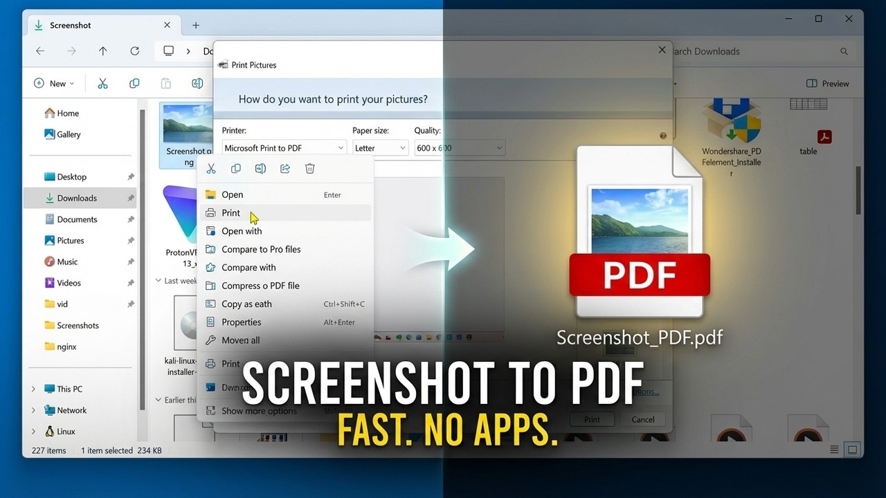 How to Convert Screenshot to PDF on PC (Quick and Easy) - YouTube