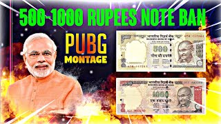 500-1000 RUPEES NOTE BAN • PUBG MONTAGE 😂😂 screenshot 5