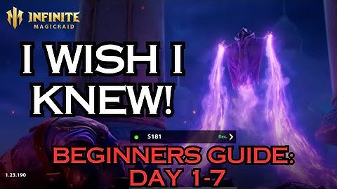 Ultimate Beginner Guide - What I Wish I Knew Before Starting Infinite Magicraid (2025)